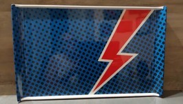 DC Comics Melamine Summer Serving Tray Fury of the Gods Shazaam Blue Lig... - $18.50