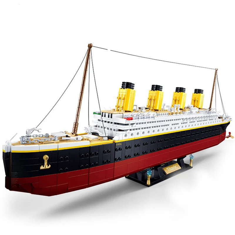 2401 PCS Luxury Titanic Cruise Ship Building Blocks Kits Sluba City Creative - £126.12 GBP