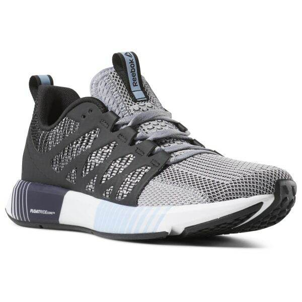 Reebok Fushion Flexweave Women&#39;s Sneaker CN8392 Shadow Grey/ Black Size 6.5 - $42.55