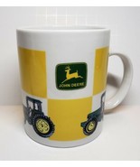 John Deere Tractor Coffee Mug Cup EUC White Green Yellow Gibson - $19.14 CAD