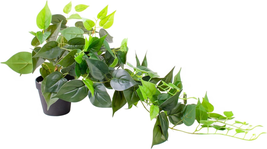27.5 Inch Faux Pothos Artificial Plants - Realistic Faux Plants in Pot  - £24.84 GBP