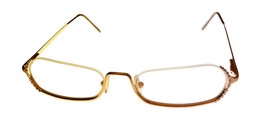  Laura Ashley Womens Eyeglass Gold Rectangle Christal Rimless. 52mm - £24.67 GBP