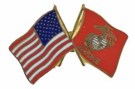 USA/US Marine Corps Flags Pin Or Hat Pin - Veteran Owned Business Lapel Pin Or H - £4.38 GBP