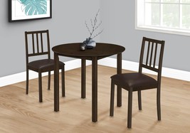 The Table-36 Dia/Espresso Dining Table From Monarch Specialties Measures... - £151.26 GBP