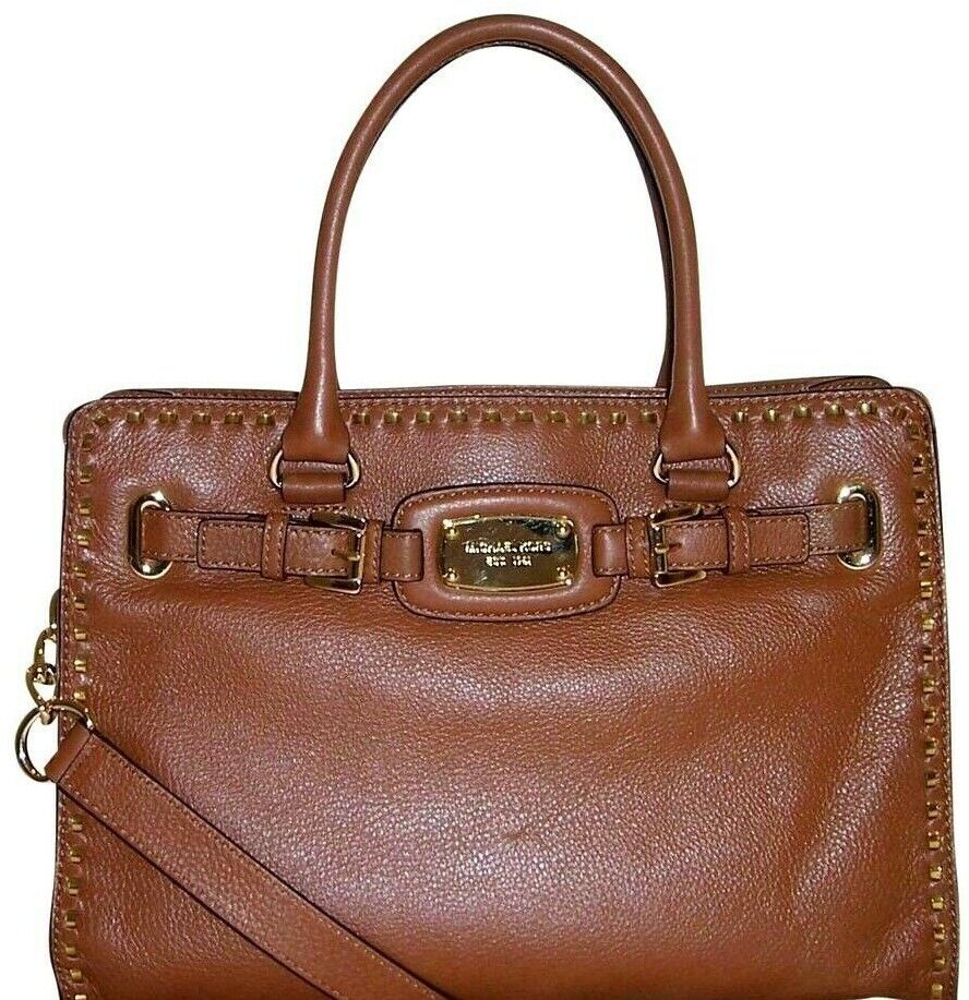 MICHAEL KORS HAMILTON LARGE LUGGAGE LEATHER TOTE BAG &amp;/OR MATCHING WALLE... - $94.99+