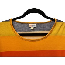 Women&#39;s XX-Small LuLaRoe Irma Colorful Casual Tunic Shirt Striped High L... - $3.91