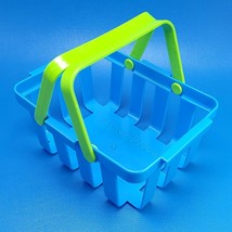 Fisher Price Fun with Food Grocery Store Shopping Basket Blue 1988 - $6.23