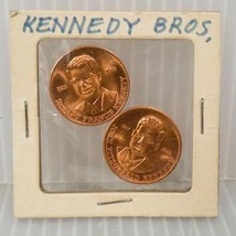 Kennedy Cuivre Pièce de Monnaie Médaille Robert &amp; John Rfk Jfk - £28.60 GBP