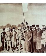 Jerusalem Surrenders Holy City 1920s Mayor White Flag Party Military Grn... - $733.58 MXN