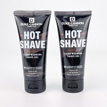 Duke Cannon Hot Shave Clear Warming Shave Gel 2 Fl Oz TRAVEL SIZE Each L... - $19.30