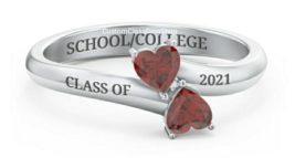 Custom Graduation Ring,College Class Ring ,Class of 2021 Ring - Class Ring  - £102.31 GBP