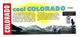 Cool Colorado Tours Brochure 1954 Northwestern &amp; Union Pacific Railroads  - £13.93 GBP