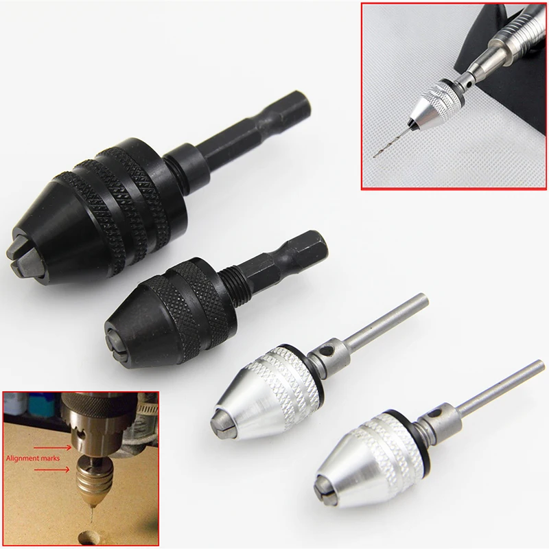 1Pc 0.3-8mm 6.35mm Quick Change Keyless Drill Bit Chuck Hex Shank Adapte... - $2,979.89 MXN