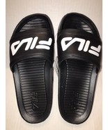 FILA Sleek Slide Kid&#39;s Unisex Youth Slide Sandals White and Black SIZE 6... - £16.61 GBP