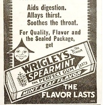 1923 Wrigley&#39;s Chewing Gum Advertisement Flavor D22 2 Ephemera Candy 4 x... - £6.52 GBP