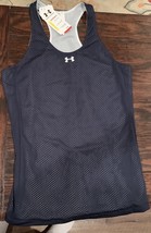 New Under Armour UA Navy Blue Double Reversible Women&#39;s Jersey Size S Small - $15.99