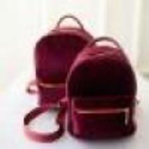 Corduroy Backpack Fashion Ladies School Backpack Solid Color Ladies Backpack Tee - £18.87 GBP