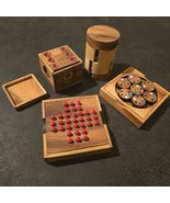 SiamMandalay Interlocking Wooden Puzzle Brain Teaser Lot of 4 Complex Cu... - $1,805.66 MXN