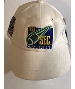 Vintage 1999 SEC Football Champions Hat Cap White Snap Back pa1 - $14.84