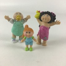 Cabbage Patch Kids Figures 2&quot; Doll PVC 3pc Lot Vintage 1984 OAA 80s Toys - £15.54 GBP