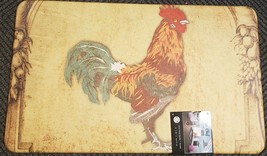 ANTI-FATIGUE Non Slip Floor Mat (18&quot;x30&quot;) Pvc, Rooster # 1, Lt Tail, Master Chef - £19.77 GBP
