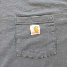 Carhartt K87 Original Fit Men's T-Shirt Bluestone Crew Neck with Pocket Size 4XL image 4