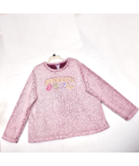 Harry Potter Hogwarts Sherpa Sleep Shirt Sweatshirt Pink Women&#39;s XL - $26.80 CAD