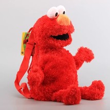 S 45cm sesame street plush backpack cookie monster red elmo yellow guy frog plushie bag thumb200