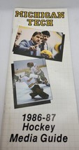 1986-87 Michigan Tech Huskies Hockey Media Guide - $13.86