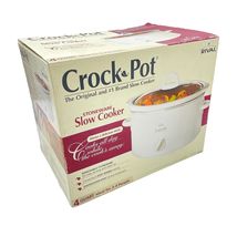 NEW Rival 4 Quart Crock Pot White 37401 W - $75.99