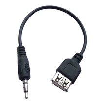 3.5mm Stereo Male Audio Headphone Plug to USB 2.0 Female Jack Cable Adapter - £5.32 GBP