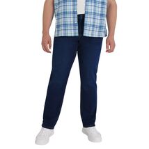 IZOD Men's Straight Fit Jeans Stretch Heavyweight Denim Blue Dark Blue N... - $23.99