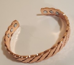 Copper Magnet Holistic Pain Relief Cuff Bracelet - £13.30 GBP