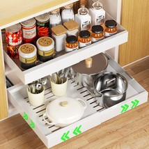 Pull Out Cabinet Organizer, Expandable (11.8&quot;-19.7&quot;) Pull Out Drawers For Cabine - $50.99