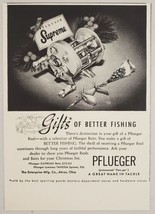 1951 Print Ad Pflueger Supreme Baitcast Fishing Reels Enterprise Mfg Akron,Ohio - £11.13 GBP