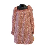 Bebop Women Dress Floral Size Large Pink - $19.99