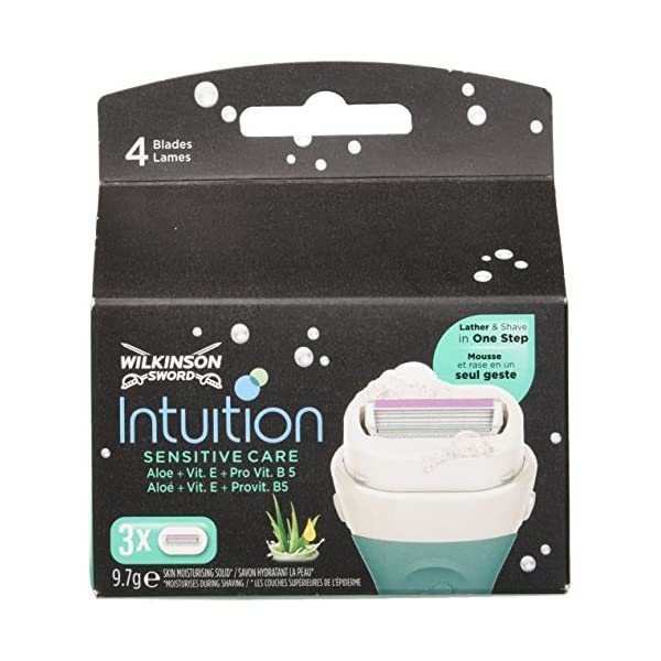 Wilkinson Sword Intuition Naturals Razor Blade Refills, 3 Blades  - $22.00