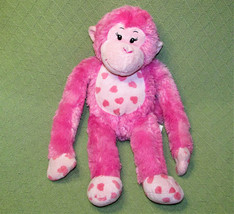Build A Bear Hugs For You Pink Chimp Plush Monkey Sticky Hands For Hugging 18&quot; - £12.58 GBP