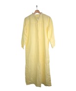 Vintage 60s Nightgown Size 38 M Yellow Dream Togs Dress Lace Seersucker ... - $43.39