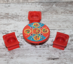 Vintage 1970&#39;s Fisher Price Little People Table and 3 Chairs for Castle ... - £14.23 GBP