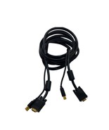 15’ Gold-Plated KVM Cables 15-pin standard VGA MALE to VGA FEMALE Combo - £7.42 GBP