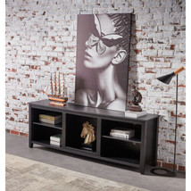 TV Stand Storage Media Console Entertainment Centerm Black without Drawer - £153.65 GBP