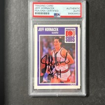 1988-89 Fleer #121 Jeff Hornacek Signed AUTO PSA Slabbed Suns - $49.99