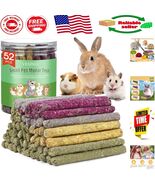 Gourmet 52 Pcs Chew Sticks for Rabbits and Guinea Pigs - Handmade &amp; Nutr... - $26.56 CAD