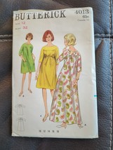4013 Butterick Vintage SEWING Pattern Misses Full Ankle or Street Robe 1970s - £7.56 GBP