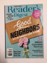Reader&#39;s Digest Large Print Magazine May 2022 Good Neighbors 51 Spring Cleaning - £1.81 GBP