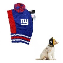 NFL New York Giants Football Official Licensed Large Size Pet Dog Knit Beanie - $19.34