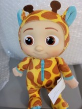 Cocomelon JJ Giraffe 8&quot; Plush Doll 2021 Stuffed Doll Soft Body Plastic Face - £8.78 GBP