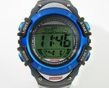 Coleman Digital LCD Wrist Watch Black with Blue Accents 41-511 Date Alar... - $18.81