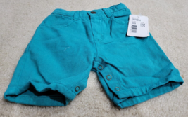 Vintage Baby GUESS Turquoise Green Denim Shorts Toddlers Size 12 Months - $22.21